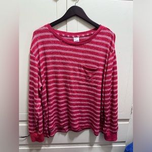 Stars Above Striped Long Sleeve Sleep Lounge Top